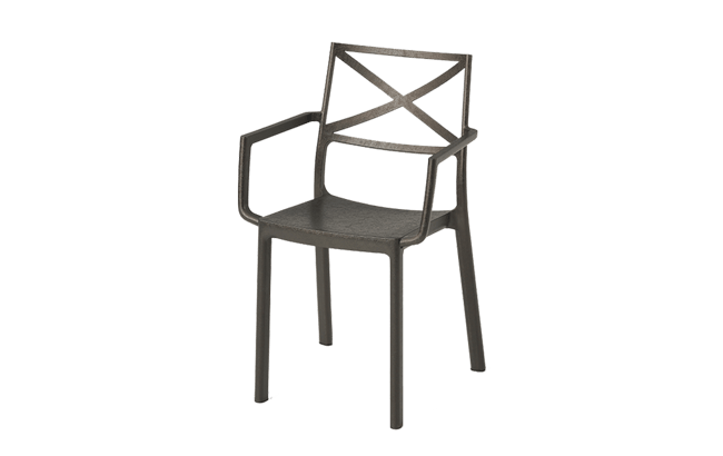 Metalix Dining Chair Set of 6 - Bronze